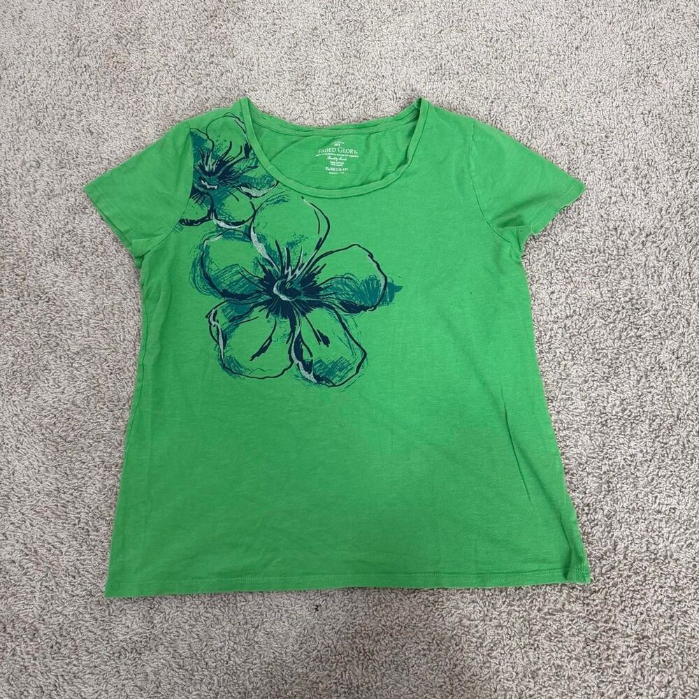 Faded-glory Women's Green T-shirt